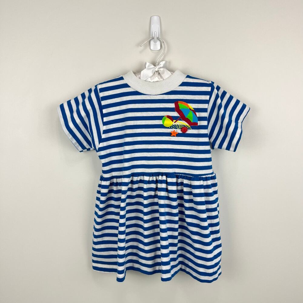 Vintage Buster Brown Striped Beach T-Shirt 6 USA